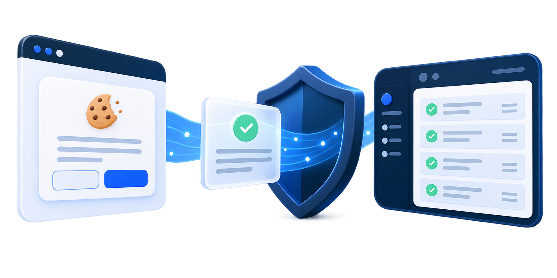 Выбор посетителя сохраняется как защищённая запись в кабинете CookiLow